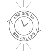 Uso continuo sin fallas